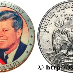 Authentique ÉTATS-UNIS D'AMÉRIQUE 1 Dollar Eisenhower - John F. Kennedy n.d. fwo_685411 Monde