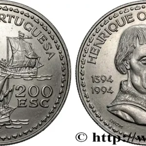 Produit De Marque PORTUGAL 200 Escudos 600e anniversaire de la naissance de Henri le navigateur 1994 fwo_690254 Monde