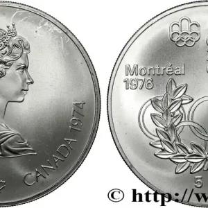 Commander Maintenant CANADA 5 Dollars JO Montréal 1976 anneaux olympiques 1974 Ottawa fwo_832166 Monde