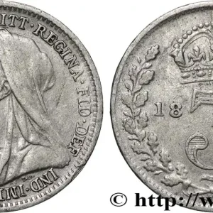 Certifié ROYAUME-UNI 3 Pence Victoria “Old Head” 1899 fwo_833511 Monde