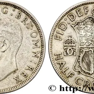 Satisfait Ou Remboursé ROYAUME-UNI 1/2 Crown Georges VI 1942 fwo_834157 Monde