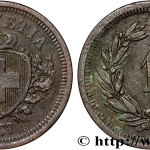 SUISSE - CONFÉDÉRATION HELVÉTIQUE 1 rappen 1877 Berne fwo_835987 Monde Retour Gratuit