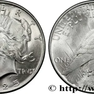 Marque ÉTATS-UNIS D'AMÉRIQUE 1 Dollar type Peace 1925 Philadelphie fwo_839067 Monde