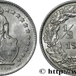 SUISSE 1/2 Franc Helvetia 1951 Berne - B fwo_839113 Monde Tendance