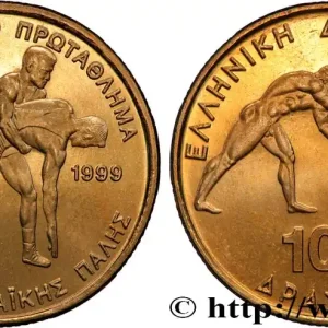 Usine Directe GRÈCE 100 Drachmes lutte antique / lutte moderne 1999 fwo_839570 Monde