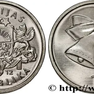 LETTONIE 1 Lats emblème / cloches de Noël 2012 fwo_843909 Monde Must-Have