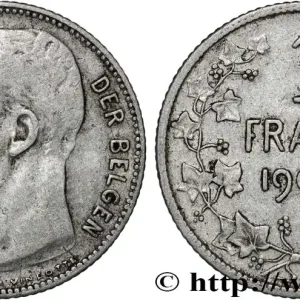Offre Spéciale BELGIQUE 1 Frank (Franc) Léopold II légende flamande 1909 fwo_847962 Monde
