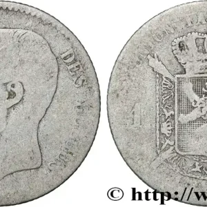 Original BELGIQUE 1 Franc Léopold II légende française 1866 fwo_847966 Monde