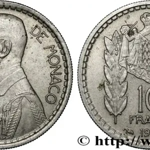 MONACO 10 Francs Louis II 1946 Paris fwo_852908 Monde Acheter Direct