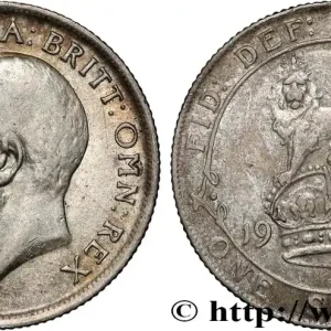 Gros Lot ROYAUME-UNI 1 Shilling Georges V 1917 fwo_852926 Monde