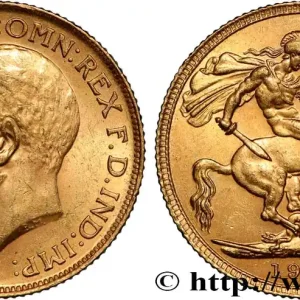 OR, PALLADIUM ET PLATINE INVESTISSEMENT 1 Souverain Georges V 1912 Londres fwo_854410 Monde Nouvelle Collection