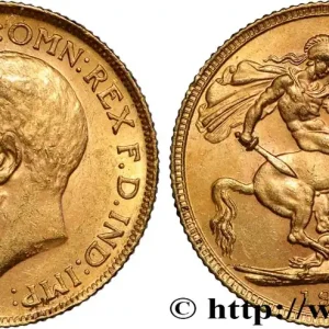 OR, PALLADIUM ET PLATINE INVESTISSEMENT 1 Souverain Georges V 1912 Londres fwo_854413 Monde Produit De Marque