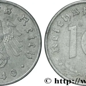 Prix Cassé ALLEMAGNE 10 Reichspfennig aigle surmontant une swastika 1940 Karlsruhe fwo_854493 Monde