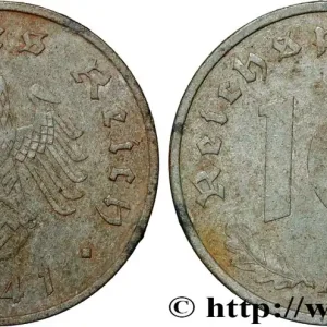 Petit Prix ALLEMAGNE 10 Reichspfennig aigle surmontant une swastika 1941 Berlin fwo_854723 Monde