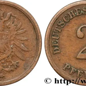 Promotion Saisonnière ALLEMAGNE 2 Pfennig aigle impérial héraldique 1875 Francfort fwo_854726 Monde
