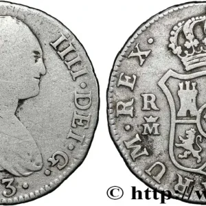 ESPAGNE 2 Reales Charles IV 1793 Madrid fwo_856556 Monde Expédié Aujourd’hui