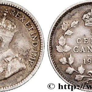 Achat Immédiat CANADA 5 Cents Georges V 1917 fwo_858918 Monde