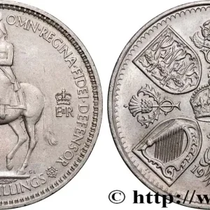 Dernière Chance ROYAUME-UNI 5 Shillings Couronnement d’Elisabeth II 1953 fwo_859405 Monde