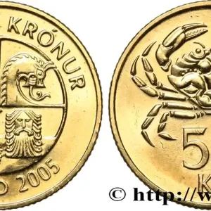 Dernière Chance ISLANDE 50 Kronur crabe 2005 fwo_863686 Monde