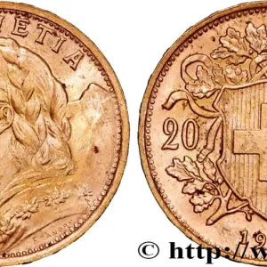 OR, PALLADIUM ET PLATINE INVESTISSEMENT 20 Francs or "Vreneli" 1947 Berne fwo_864324 Monde Must-Have