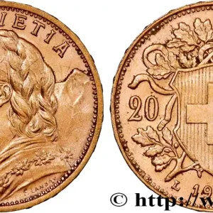 OR, PALLADIUM ET PLATINE INVESTISSEMENT 20 Francs "Vreneli" 1935 Berne fwo_864366 Monde Paiement Sécurisé