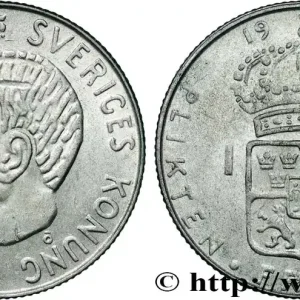 SUÈDE 1 Krona Gustave VI 1964 fwo_865789 Monde Dernier Modèle