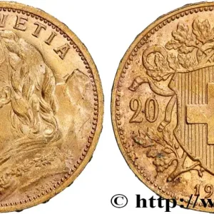 OR, PALLADIUM ET PLATINE INVESTISSEMENT 20 Francs or "Vreneli" 1927 Berne fwo_867695 Monde Offre Exclusive