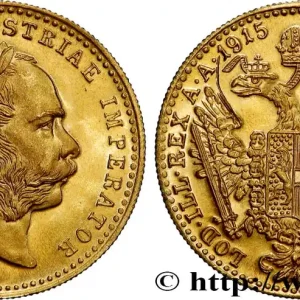 OR, PALLADIUM ET PLATINE INVESTISSEMENT 1 Ducat refrappe moderne François-Joseph Ier 1915 fwo_869862 Monde Commande En Gros