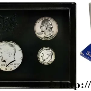 ÉTATS-UNIS D'AMÉRIQUE Série Proof Set 1 & 5 Cents, 1 Dime, Quarter Dollar & Half Dollar 1968 S- San Francisco fwo_677618 Monde Offre Limitée