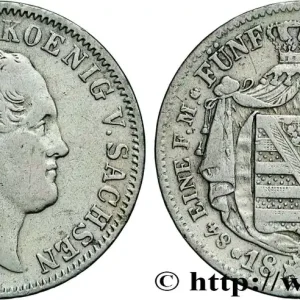 ALLEMAGNE - SAXE 1/6 Thaler Frédéric Auguste II 1849 Dresde fwo_868600 Monde Petit Prix