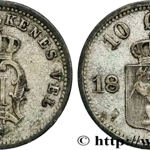 Prix Choc NORVÈGE 10 Ore Oscar II 1876 fwo_868603 Monde