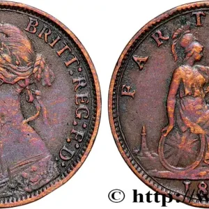 Nouvelle Collection ROYAUME-UNI 1 Farthing Victoria “Bun Head” 1873 fwo_868763 Monde