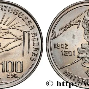 Nouveauté AÇORES 100 Escudos 100e anniversaire de la mort du poète Antero de Quental 1991 fwo_690236 Monde