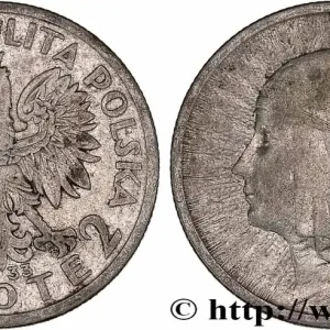 POLOGNE 2 Zlote reine Jadwiga 1933 Varsovie fwo_777702 Monde Dernier Modèle