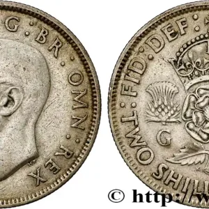 Offre Spéciale ROYAUME-UNI 1 Florin (2 Shillings) Georges VI 1943 fwo_798680 Monde