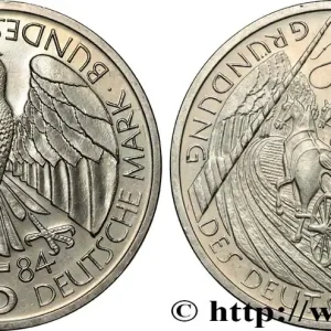 ALLEMAGNE 5 Mark aigle Union douanière allemande 1984 Munich - D fwo_807958 Monde Commander Vite