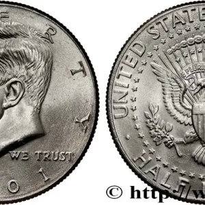 ÉTATS-UNIS D'AMÉRIQUE 1/2 Dollar Kennedy 2001 Denver fwo_814711 Monde Solde