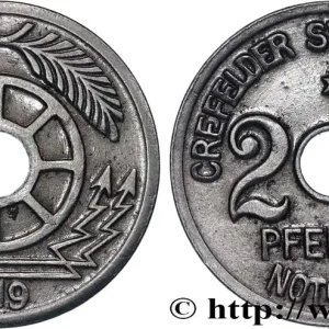 Nouvelle Collection ALLEMAGNE - Notgeld 20 Pfennig Crefeld 1919 fwo_822233 Monde