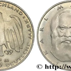 ALLEMAGNE 5 Mark Proof Karl Marx 1983 Hambourg fwo_823378 Monde Livraison Express