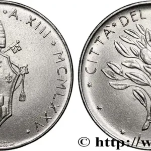 VATICAN ET ÉTATS PONTIFICAUX 50 Lire armes au nom de Paul VI an XIII / rameau d’olivier 1975 Rome fwo_824748 Monde Acheter En Ligne