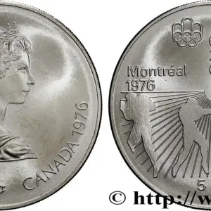 Prix Cassé CANADA 5 Dollars JO Montréal 1976 boxe 1976 fwo_832182 Monde