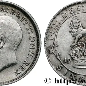 ROYAUME-UNI 6 Pence Georges V 1915 fwo_833467 Monde Authentique