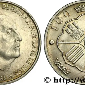 ESPAGNE 100 Pesetas Francisco Franco (1966 dans les étoiles) 1966 Madrid fwo_837940 Monde Fait Main