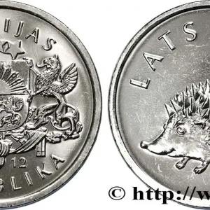 LETTONIE 1 Lats emblème / hérisson 2012 Stuttgart fwo_840478 Monde Offre Spéciale