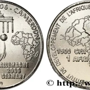 CAMEROUN 1500 Francs CFA Coupe de Monde Football en Allemagne 2006 fwo_843560 Monde Édition Limitée
