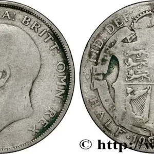 ROYAUME-UNI 1/2 Crown Georges V 1920 fwo_846445 Monde Nouvel Arrivage