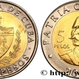 CUBA 5 Pesos Antonio Maceo 2017 La Havane fwo_849360 Monde Retour Gratuit