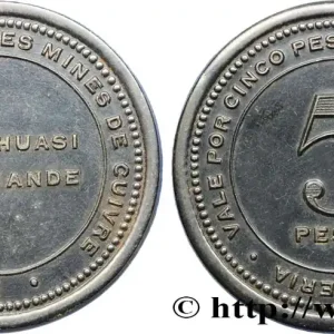 CHILI 5 Pesos Société Française des mines de cuivre - Collahuasi La Grande N-D fwo_850149 Monde Livraison Express