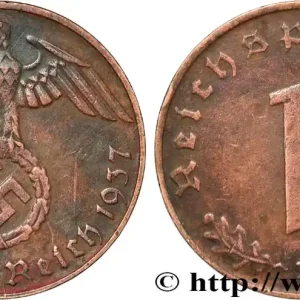 Produit De Marque ALLEMAGNE 1 Reichspfennig aigle et swastika 1937 Munich fwo_854438 Monde