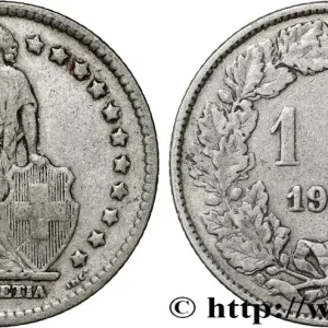 SUISSE 1 Franc Helvetia 1921 Berne fwo_858306 Monde Vente Flash